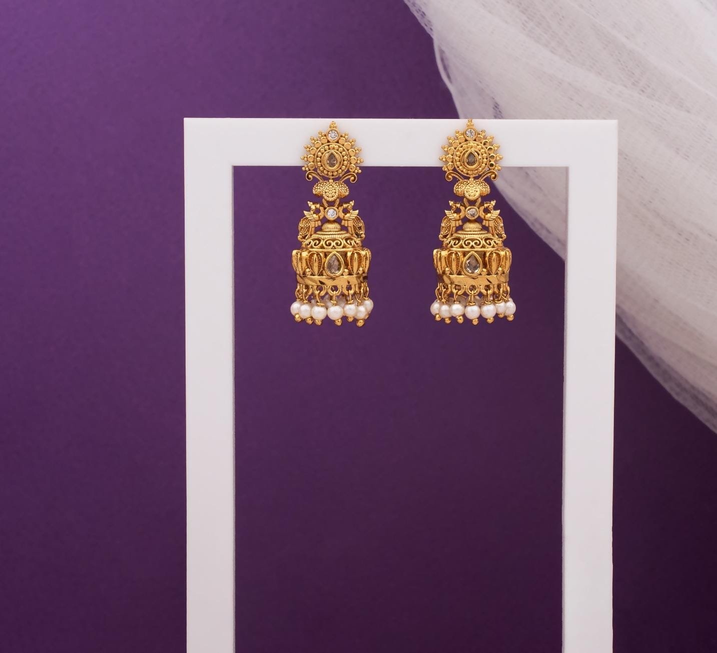 Gold replica earrings