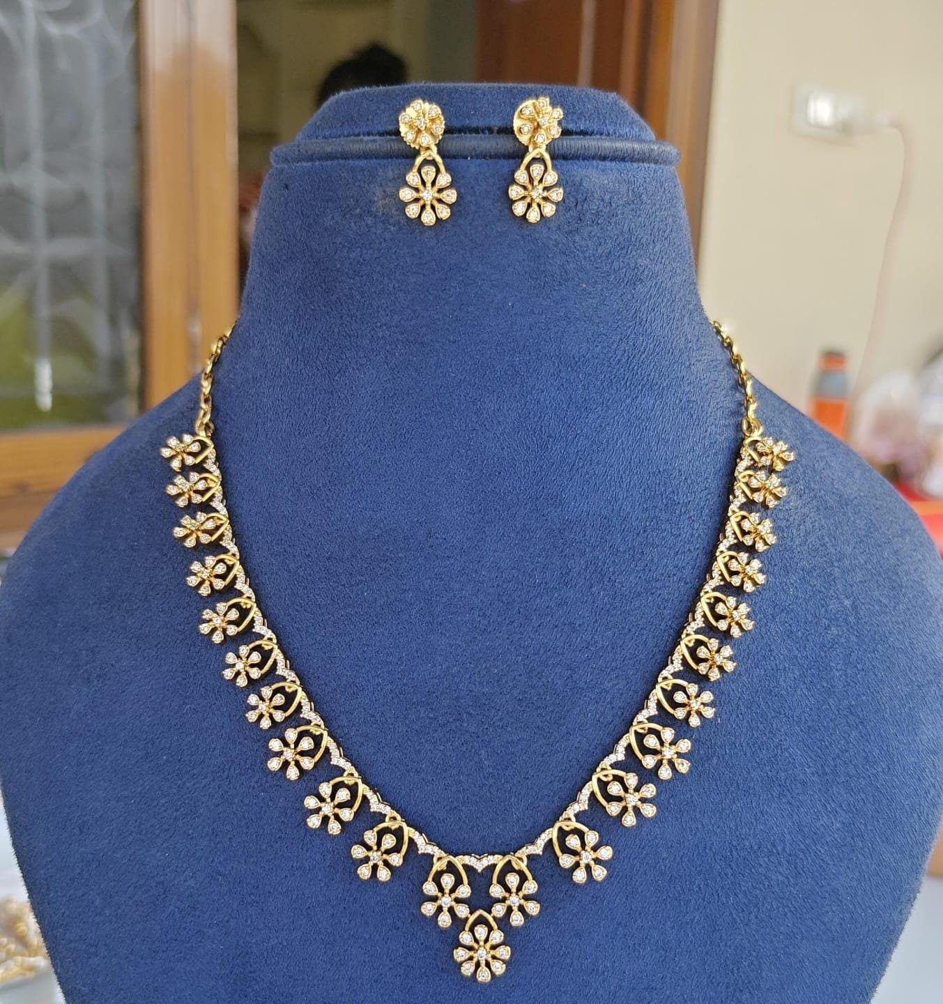 Diamond replica necklace
